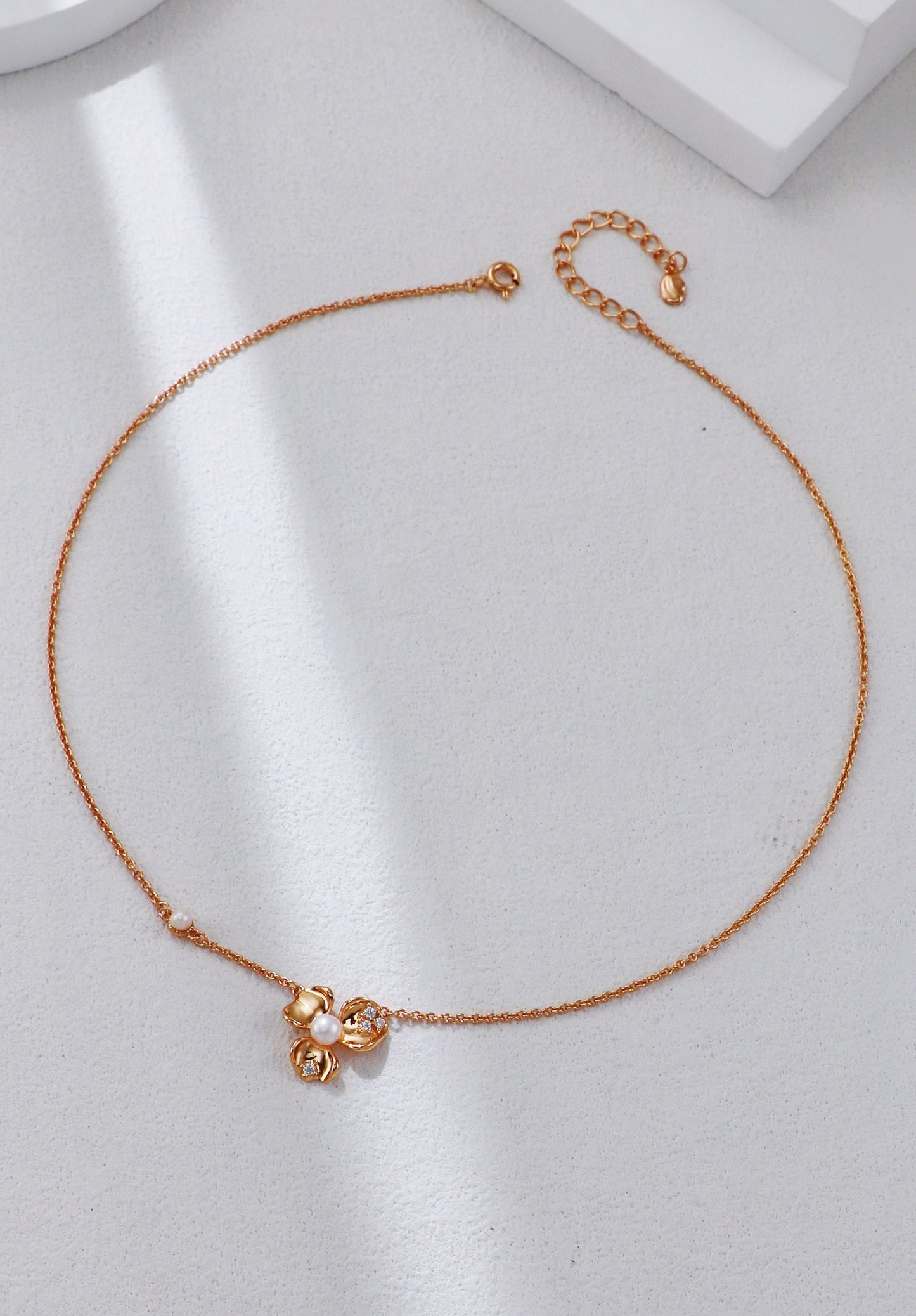 Floral Petal Zirconia Jewelry Set – Necklace, Earrings & Ring for Women, Elegant Gift, Dainty Flower Design, Bridesmaid Jewelry, Wedding Accessories
