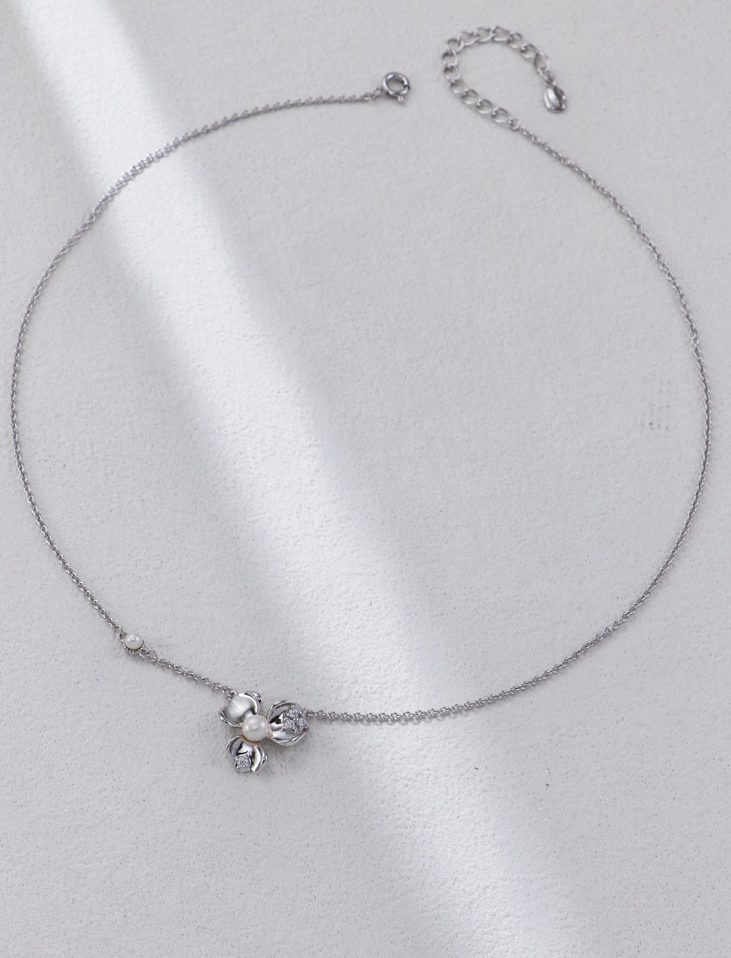 Floral Petal Zirconia Jewelry Set – Necklace, Earrings & Ring for Women, Elegant Gift, Dainty Flower Design, Bridesmaid Jewelry, Wedding Accessories