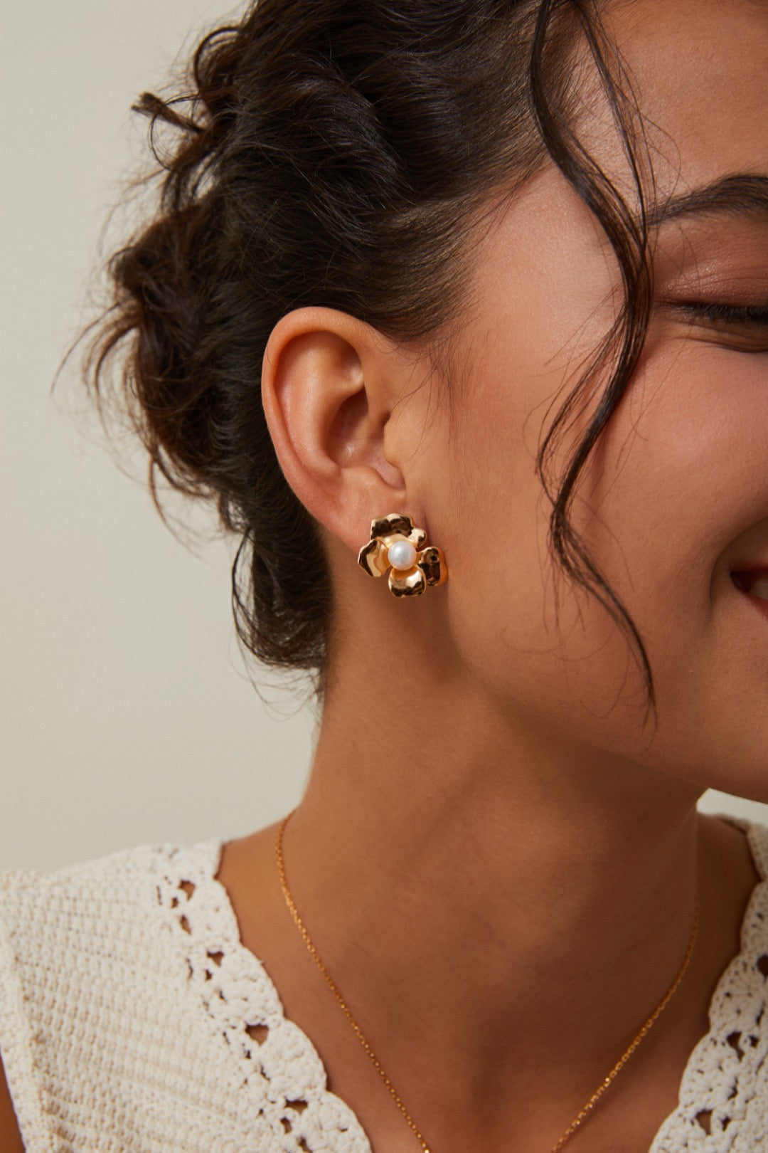 Floral Pearl Earrings