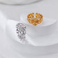 Line Art Flower Ring