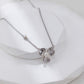 Floral Petal Zirconia Jewelry Set – Necklace, Earrings & Ring for Women, Elegant Gift, Dainty Flower Design, Bridesmaid Jewelry, Wedding Accessories