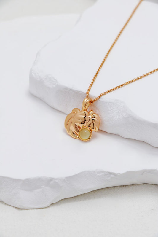 Handmade Calla Lily Chalcedony Jewelry Set Women Necklace Earrings Ring