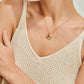 Handmade Calla Lily Chalcedony Jewelry Set Women Necklace Earrings Ring