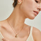 Handmade Calla Lily Chalcedony Jewelry Set Women Necklace Earrings Ring